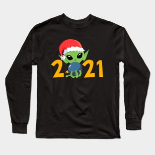 Alien Xmas Long Sleeve T-Shirt